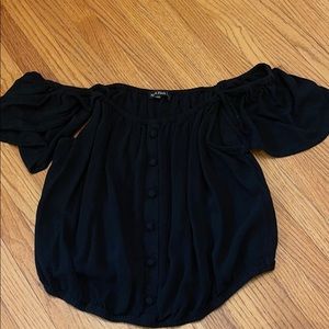Abercrombie and Fitch black blouse